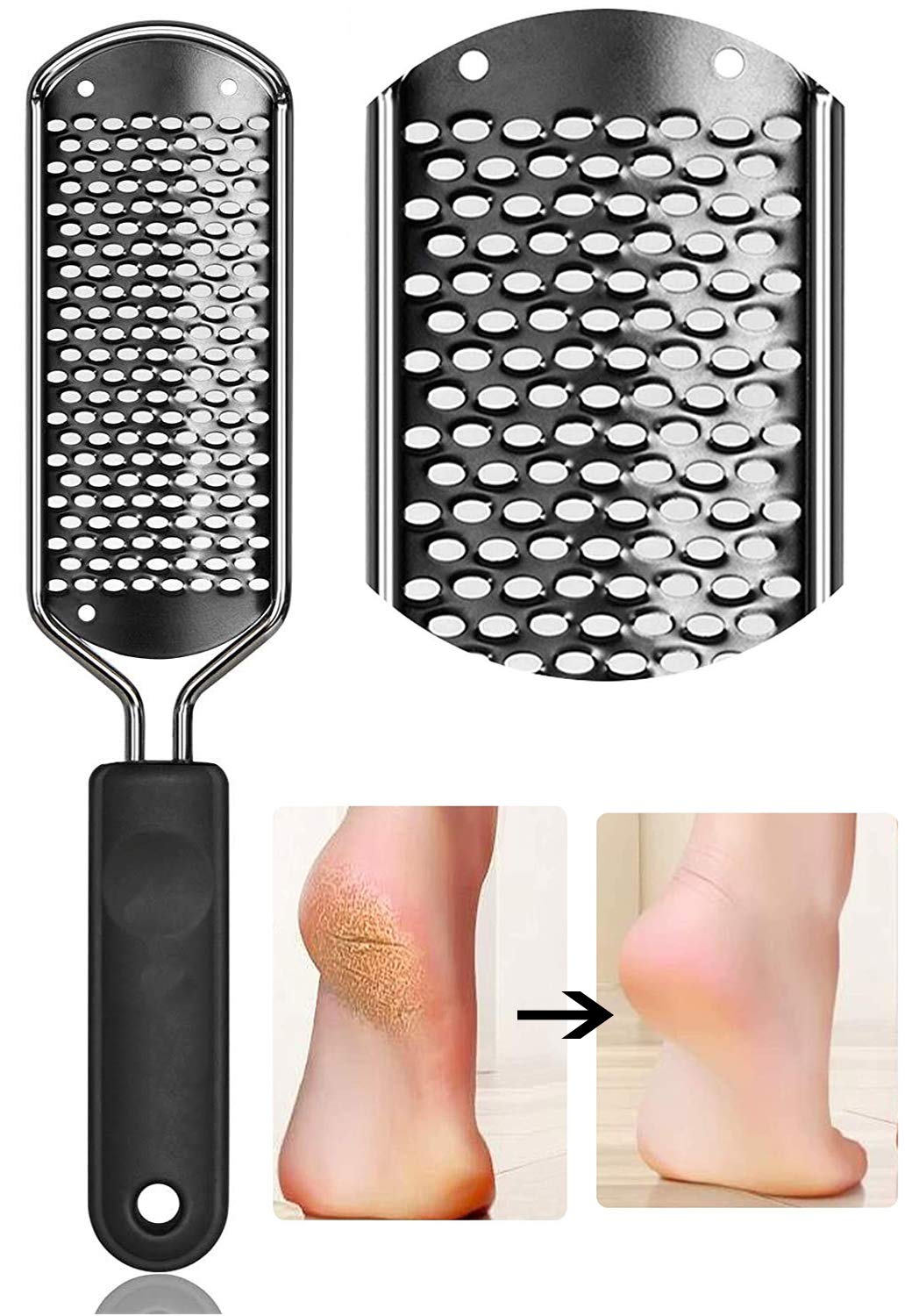 ZORBES Segolike Stainless Steel Rasp Callus File Blade Foot Care, (Grey) ZORBES Segolike Stainless Steel Rasp Callus File Blade Foot Care, (Grey)